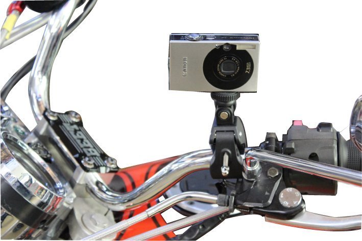MADMAX バイク用品 ハンズフリー スピーカー用 スタンド 自転車、オートバイにカメラ等 ツーリング最適【送料800円】_画像2