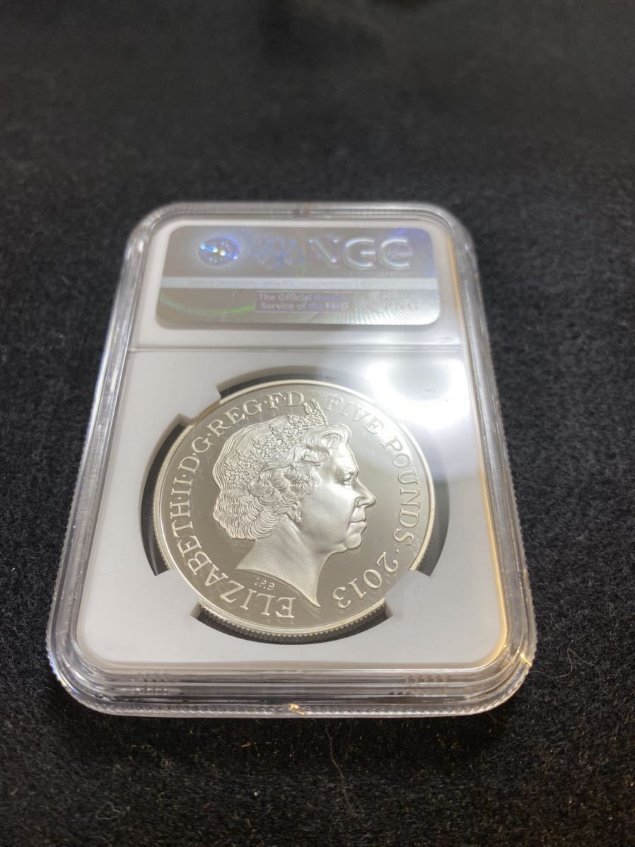 セットアップセットアップ戴冠 60年 エリザベス2世 ピエフォ 銀貨 2013