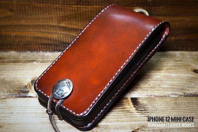 5372円 ハンドメイド/サドルレザー iPhone 12 mini ケース 5372円 ハンドメイド/サドルレザー iPhone 12 mini ケース