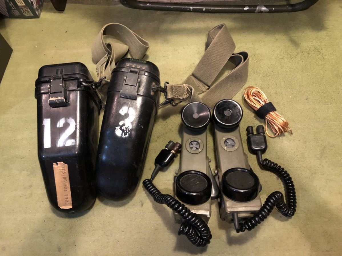 米軍 放出品 受話器 野戦用 フィールドフォン 通信機器