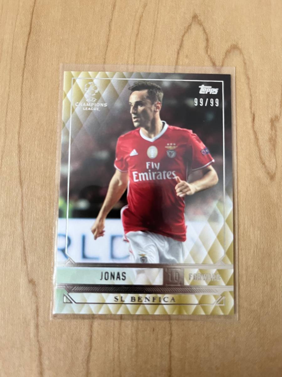 ジョナス　TOPPS CHAMPIONS LEAGUE ベンフィカ　ラストナンバー！　シリアル_画像1