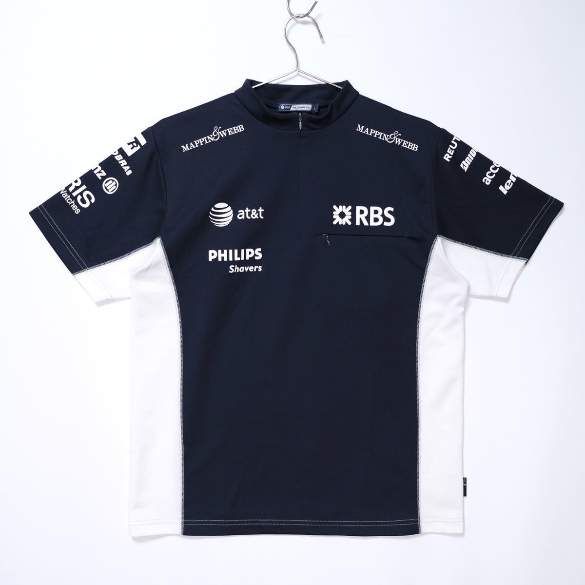 AT&T WILLIAMS/ウィリアムズF1/ハーフジップシャツ/ドライ素材 AT&T WILLIAMS/ウィリアムズF1/ハーフジップシャツ/ドライ素材