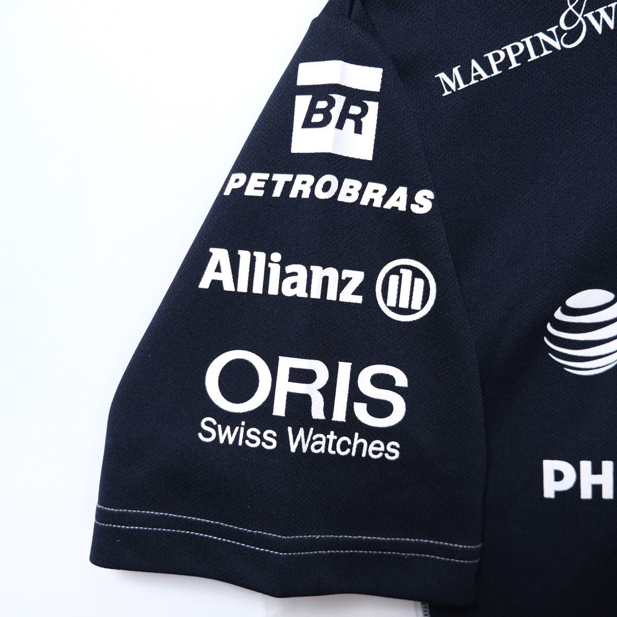 AT&T WILLIAMS/ウィリアムズF1/ハーフジップシャツ/ドライ素材 AT&T WILLIAMS/ウィリアムズF1/ハーフジップシャツ/ドライ素材