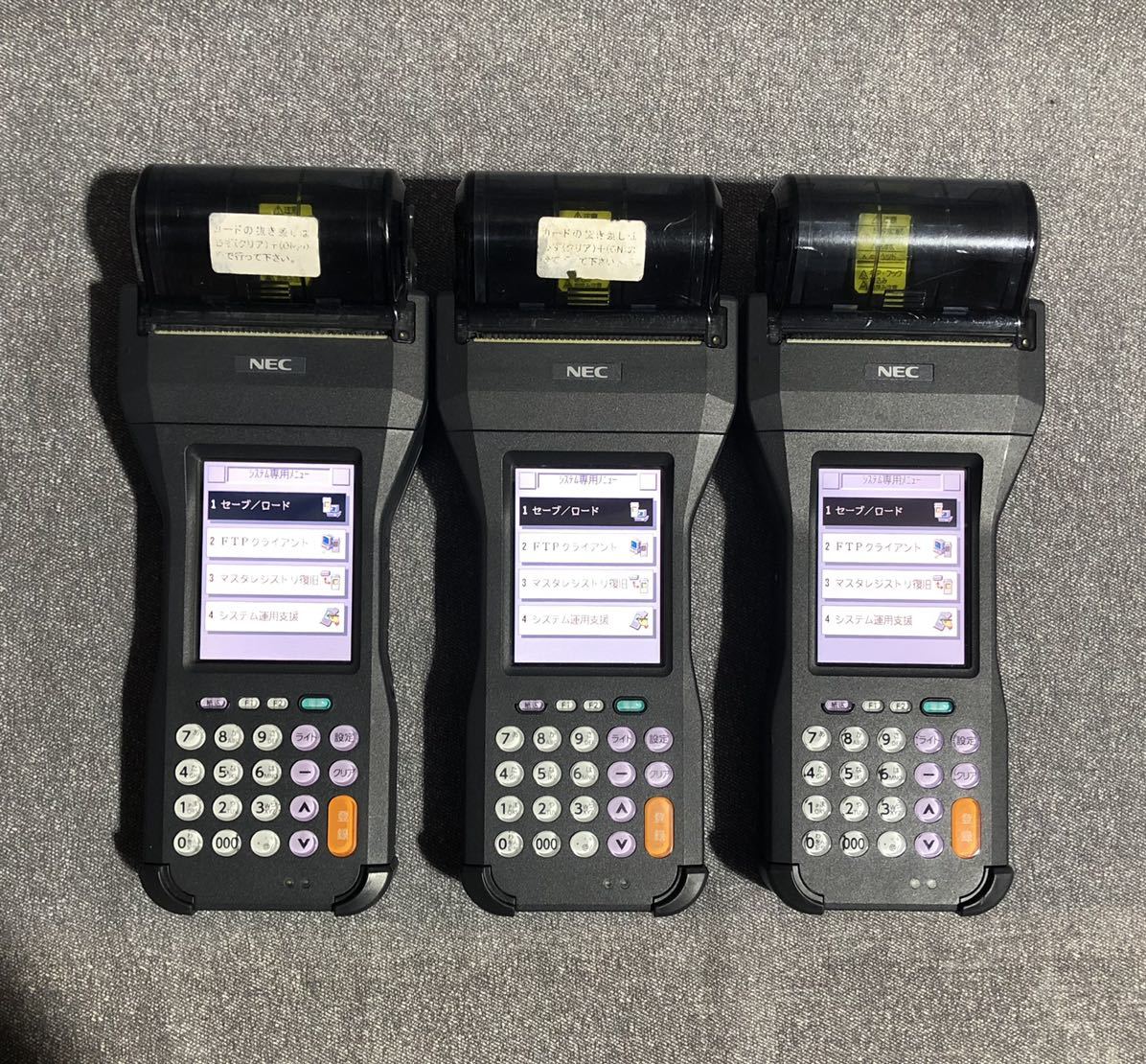 NEC ハンディターミナル TOUGHPRO PW-HT01-01S3 3台セット NEC ハンディターミナル TOUGHPRO PW-HT01-01S3 3台セット