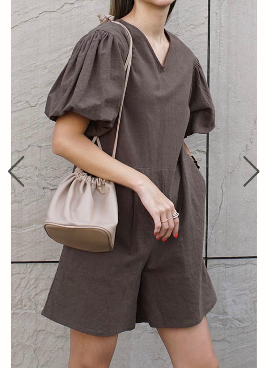 room306 CONTEMPORARY Balloon Sleeve Linen Rompers | oartspace.com