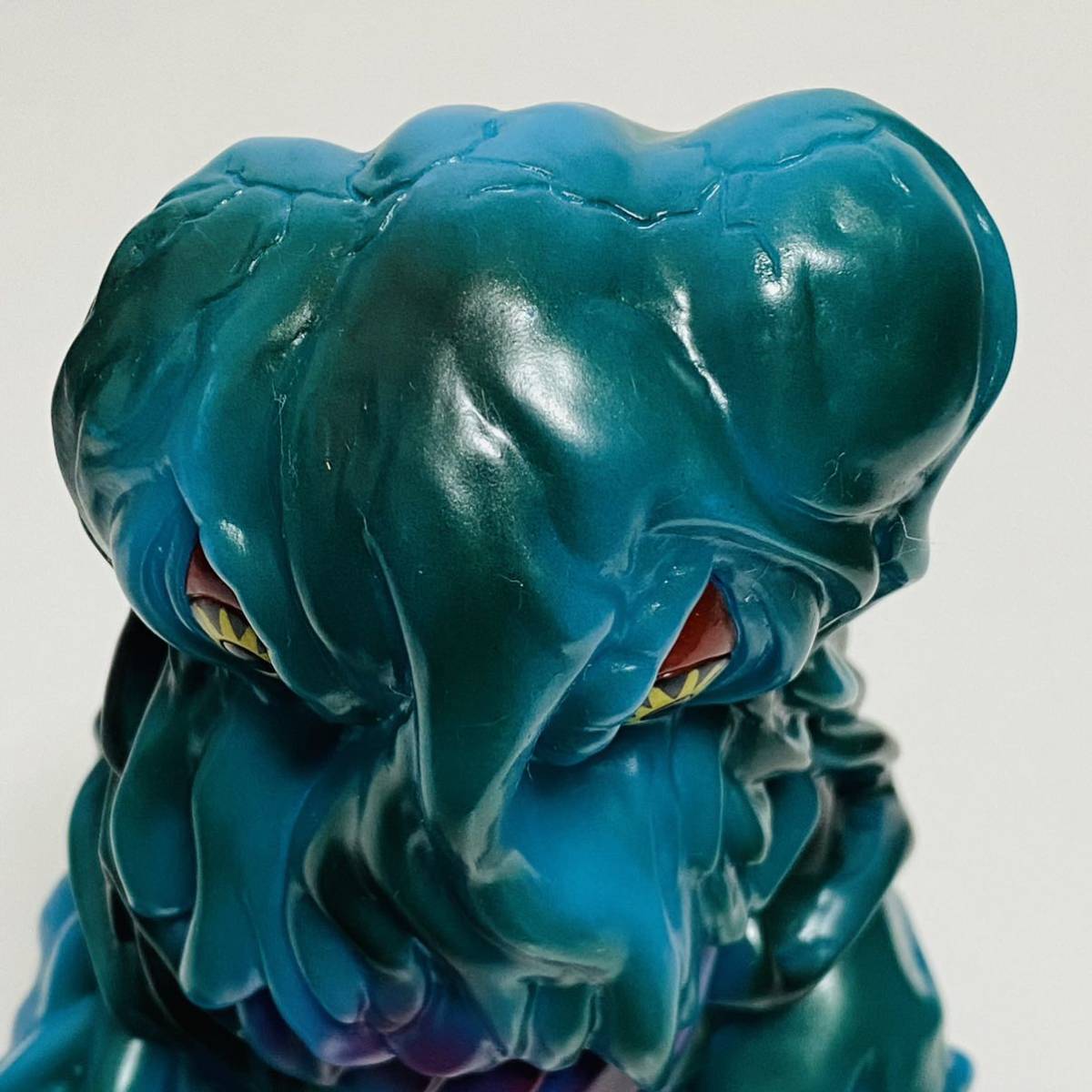 【極美品】Marmit マーミット 世紀の大怪獣シリーズ 怪獣天国 ヘドラ 1 青色 水色 ブルー ソフビ フィギュア_画像2