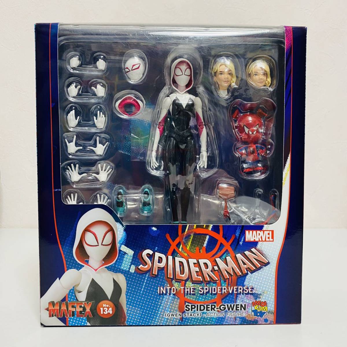 [ ultimate beautiful goods ]MEDICOM TOYmeti com toy MAFEX muff .ksNo.134 Spider-Man SPIDER-GWEN Spider gwen figure 