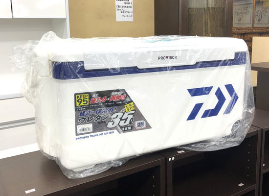 未使用 Daiwa クーラーボックス プロバイザートランクHD GU3500 BL PV