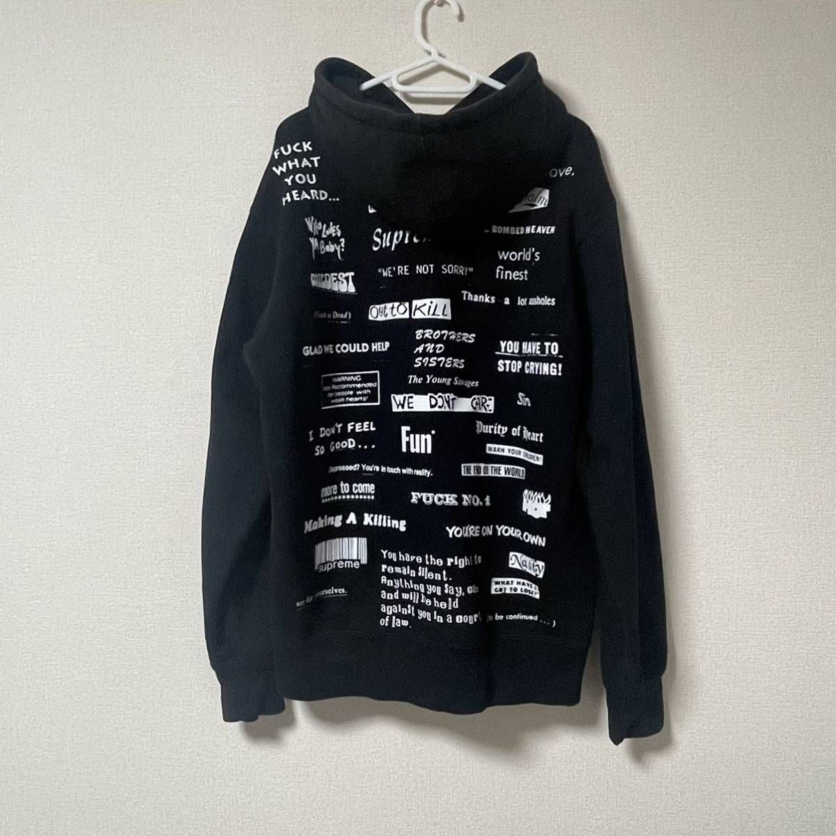 PayPayフリマ｜【L】Supreme 19fw Stop Crying Hooded Sweat