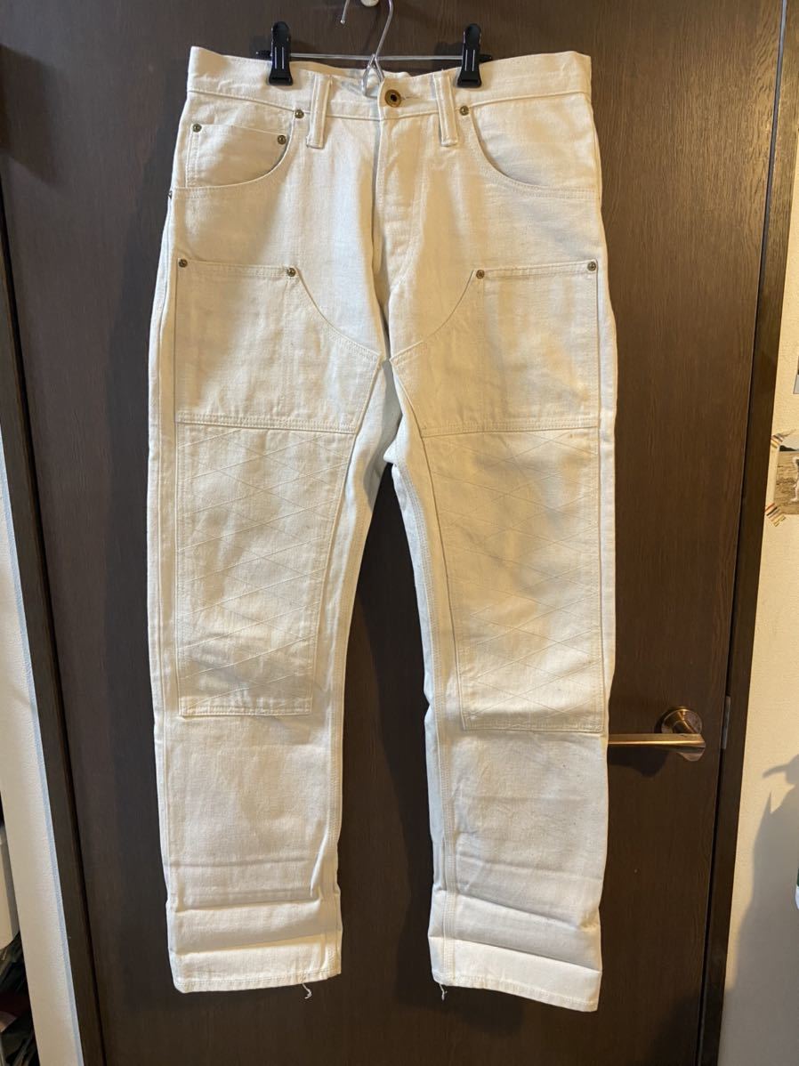 THE SPEEDWAY W-KNEE DENIM 生成り KRAFTY TROPHY CLOTHNG ダブルニー