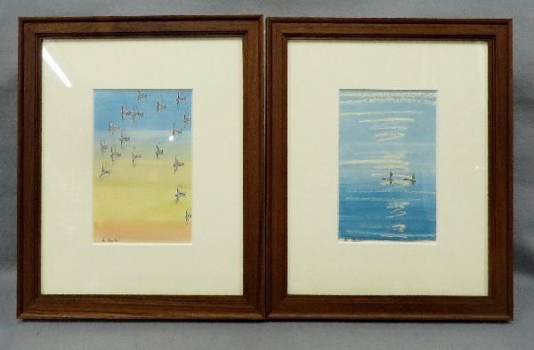 尾崎良二パステル画