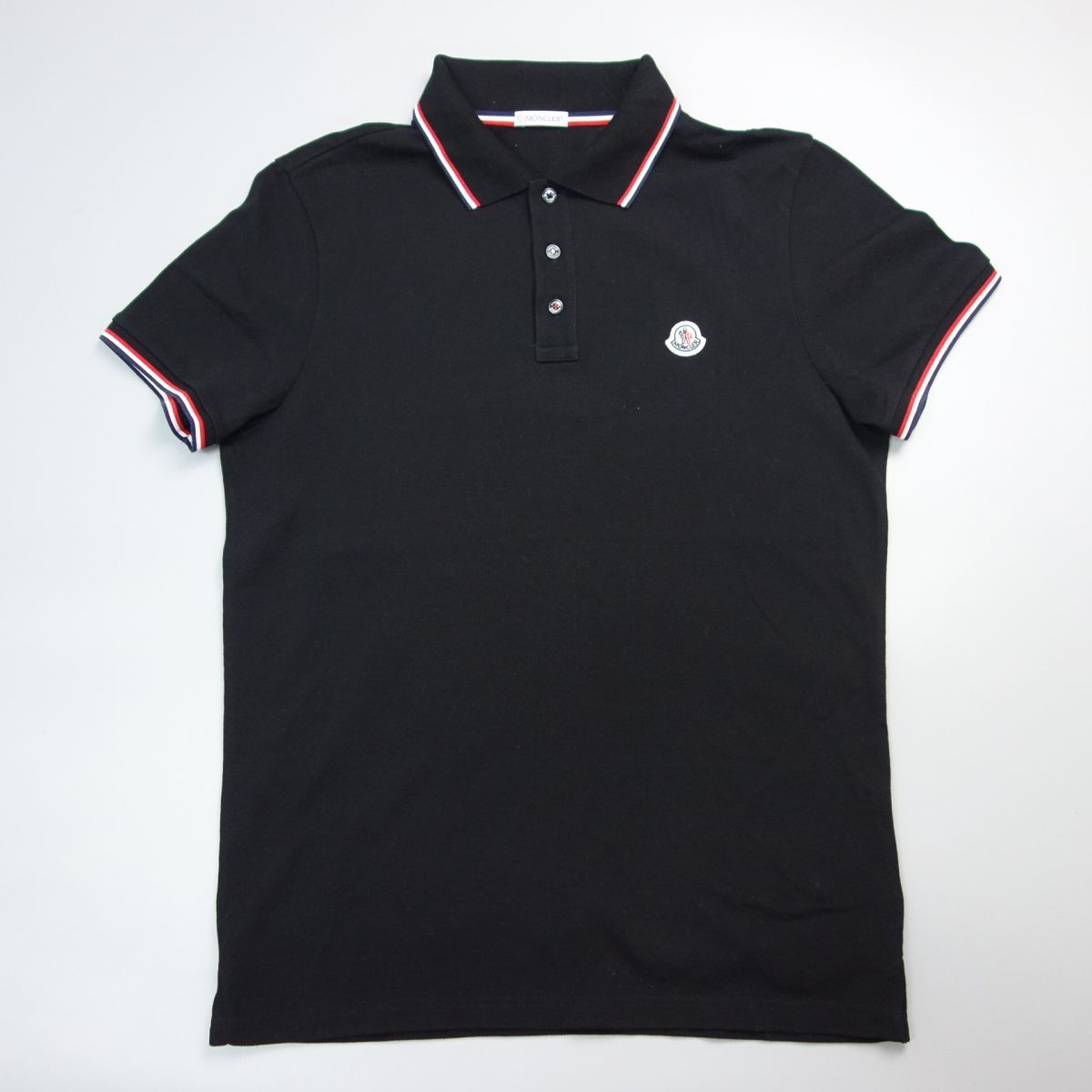 サイズ MONCLER トリコロール ポロ の通販 by PGT3's shop 「正規品」 【美品】MONCLER モンクレール ポロシャツ ポロシャツ