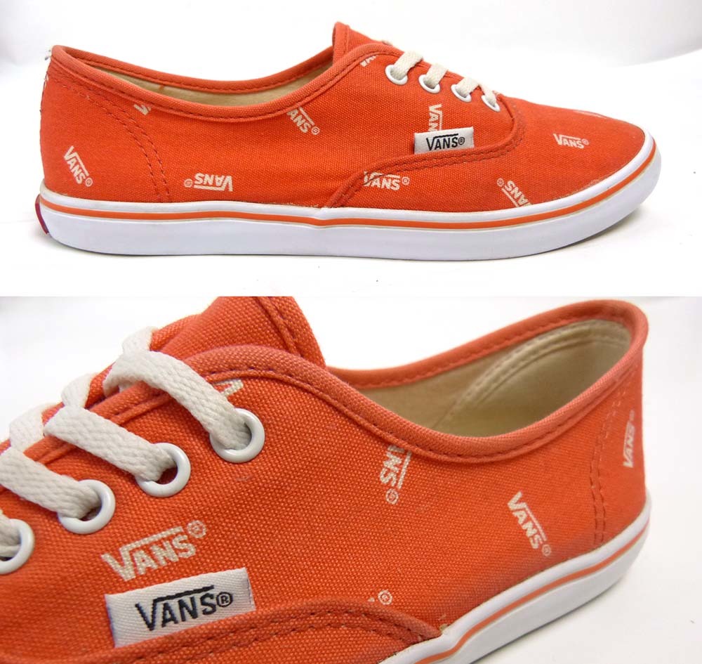 VANS / Vans Logo рисунок low cut спортивные туфли US7H(24.5cm соответствует )( женский )[ б/у ]12h-1-058