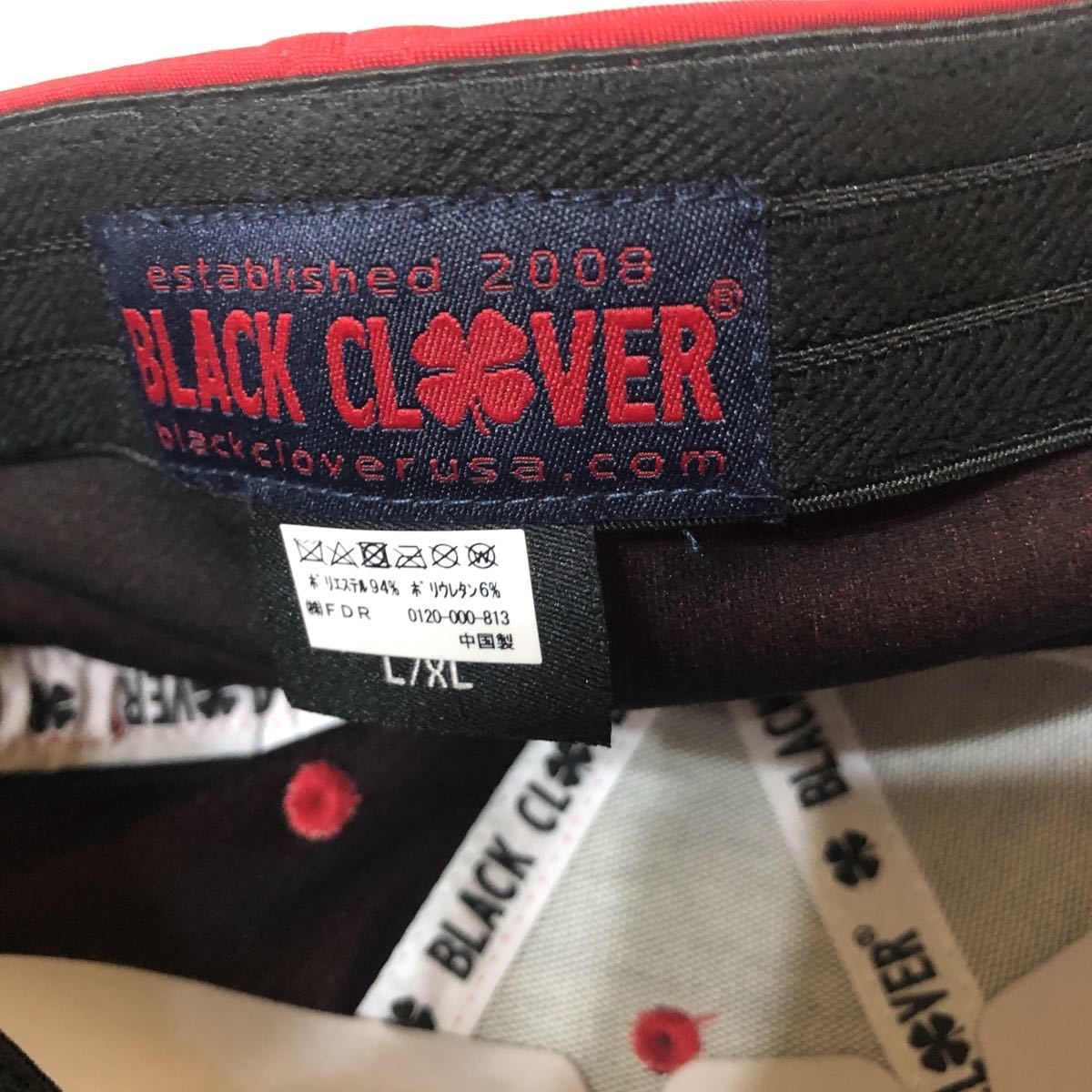 ブラッククローバー　Black Clover 帽子 メンズ キャップ PREMIUM CLOVER 7 L/XL プレミアムクローバー　ネイビー　スカーレット_画像7