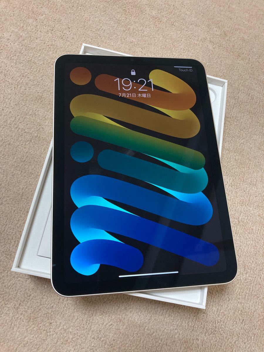 iPadmini6 64GスターライトWi-Fiモデル Apple pencil 有名な 公式超高品質 美品 iPadmini6 WiFiモデル 64G スターライト タブレット