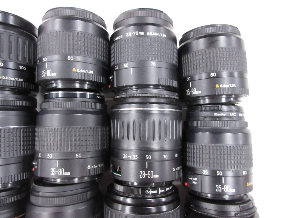 (2692)ジャンク EFレンズ Canon 28-80mm 3.5-5.6Ⅳ 35-80mm 4-5.6Ⅲ 38-76mm 4.5-5.6 等 まとめてセット 30本 動作未確認 同梱不可_画像4