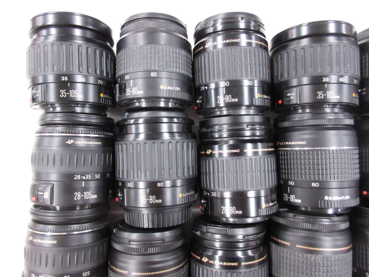 (2692)ジャンク EFレンズ Canon 28-80mm 3.5-5.6Ⅳ 35-80mm 4-5.6Ⅲ 38-76mm 4.5-5.6 等 まとめてセット 30本 動作未確認 同梱不可_画像2