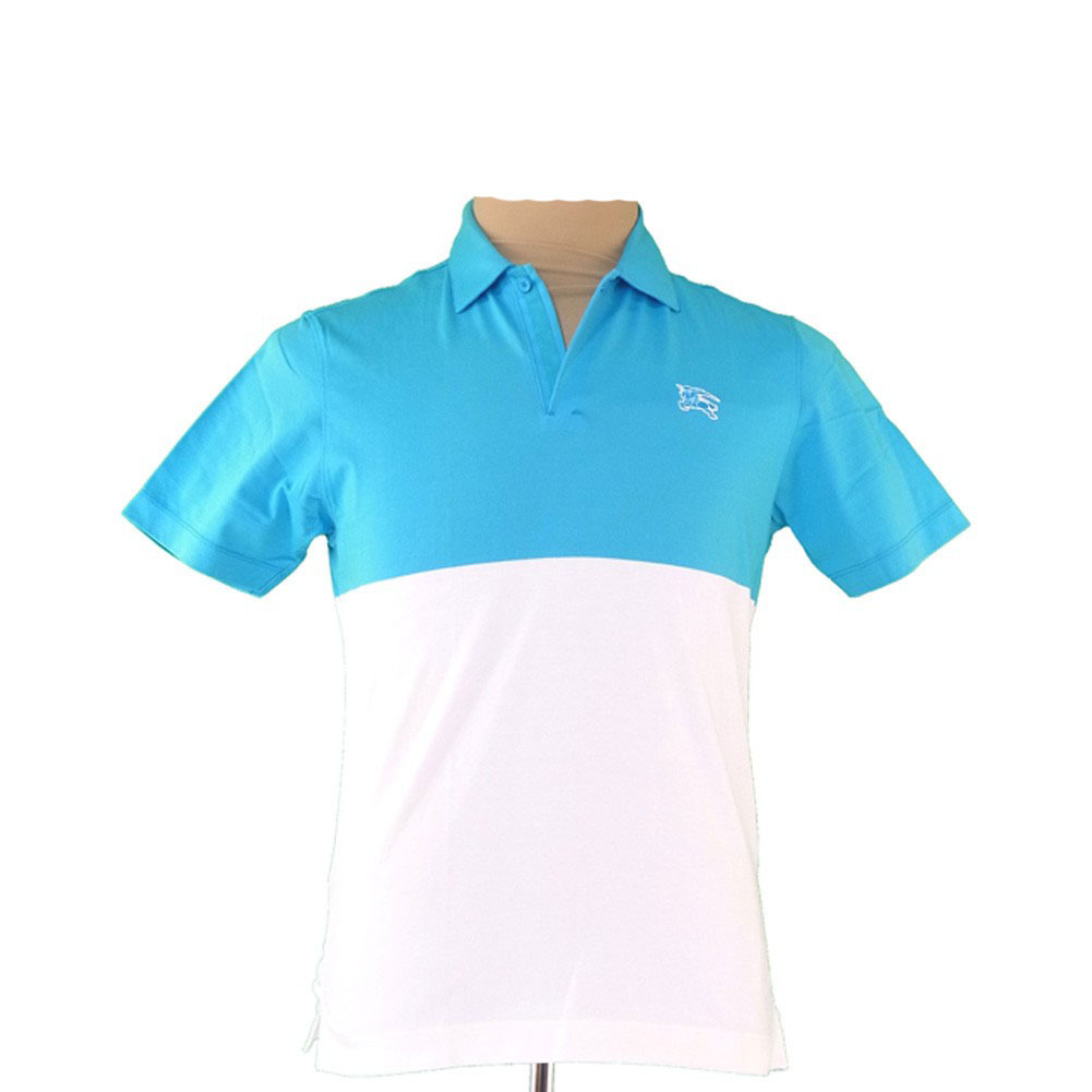 ポロシャツ バーバリー ゴルフ 半袖 ブルー ホワイト 白 ホースマーク ♯2サイズ ccorca.org