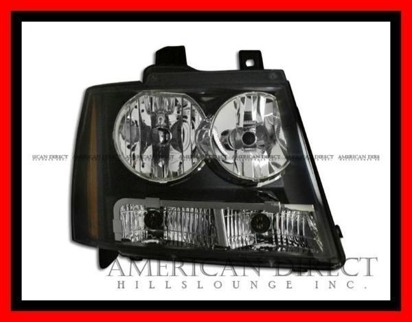 [ domestic stock / right side / original type ]07-14y Chevrolet Tahoe Suburban Avalanche head light headlamp black front grille OE immediate payment 