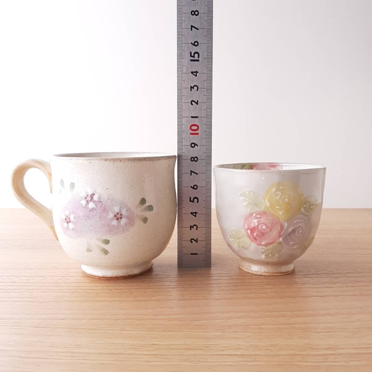 陶器　マグカップ　と　湯呑　ORIBE_画像3