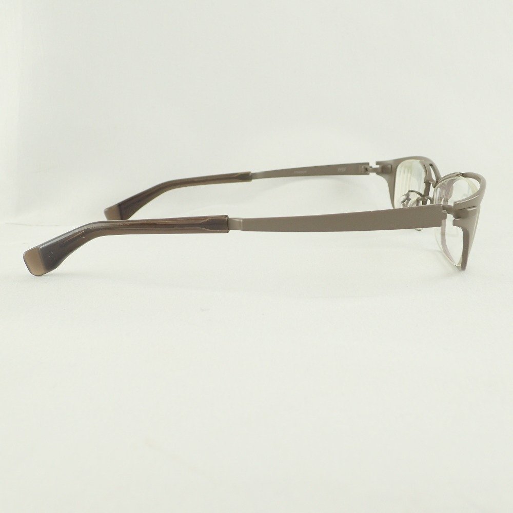 美品】999.9 フォーナインズ S-820T 逆Rヒンジ チタンフレーム 眼鏡 54
