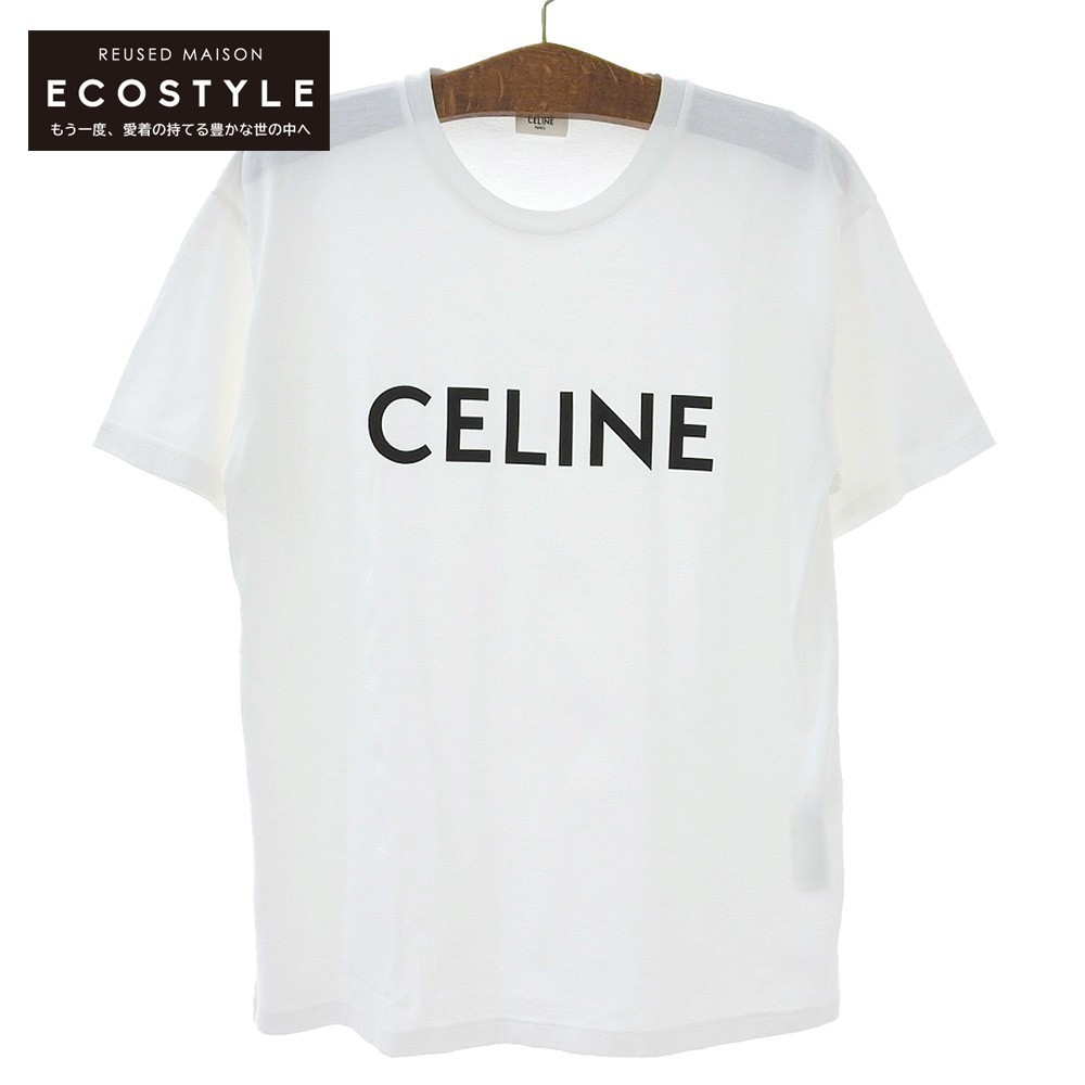 ラッピング無料 セリーヌ CELINE Tシャツ サイズ M ロゴ 