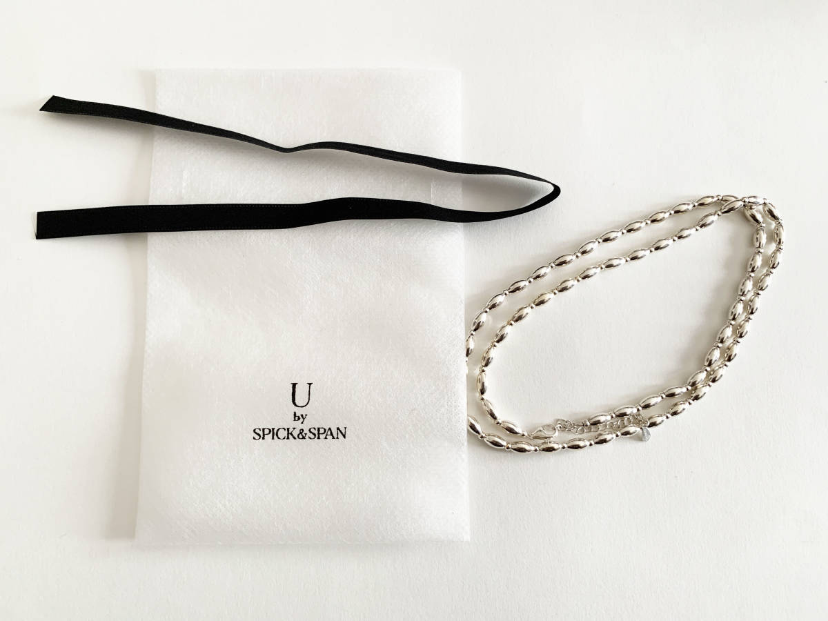 U by SPICK&SPAN DAUGHTERS JEWELRY Joint chain necklace シルバーチェーン ネックレス ユーバイスピックアンドスパン 未使用