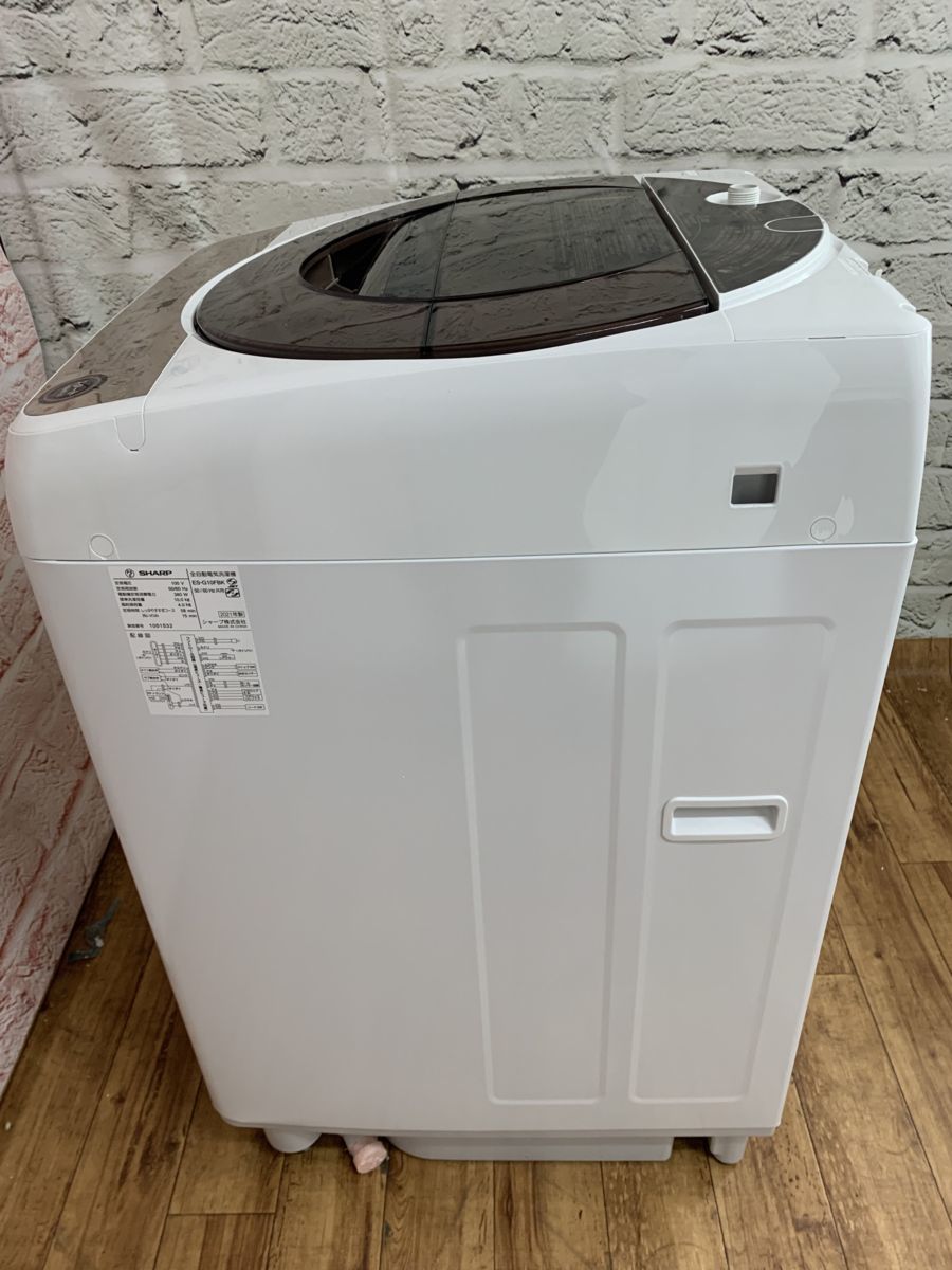 【新品未使用】 全自動洗濯機 ブラウン系 ES-G10FBK [洗濯10.0kg /簡易乾燥(送風機能) /上開き] / 家財便Cランク (MSG1000246)_画像7