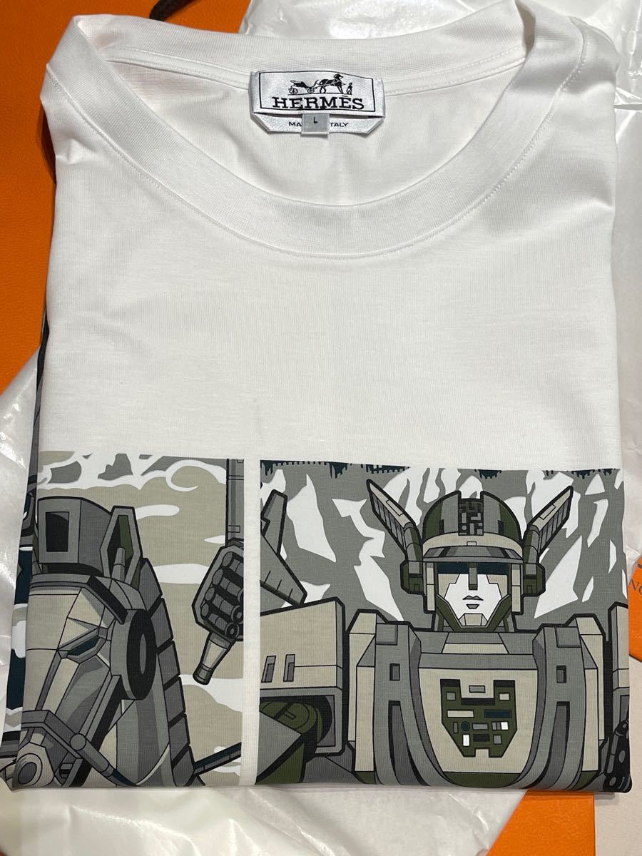 エルメス Tシャツ 《メガ・シャリオ・3D》プリント メンズ