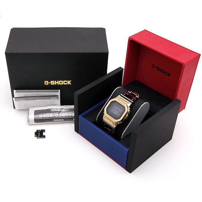 美品 カシオ CASIO Gショック チタン フルメタルスクエア マルチカラー