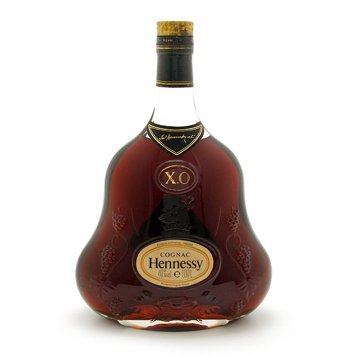 古酒 コニャック Hennessy ヘネシー X O 金キャップ クリアボトル 40