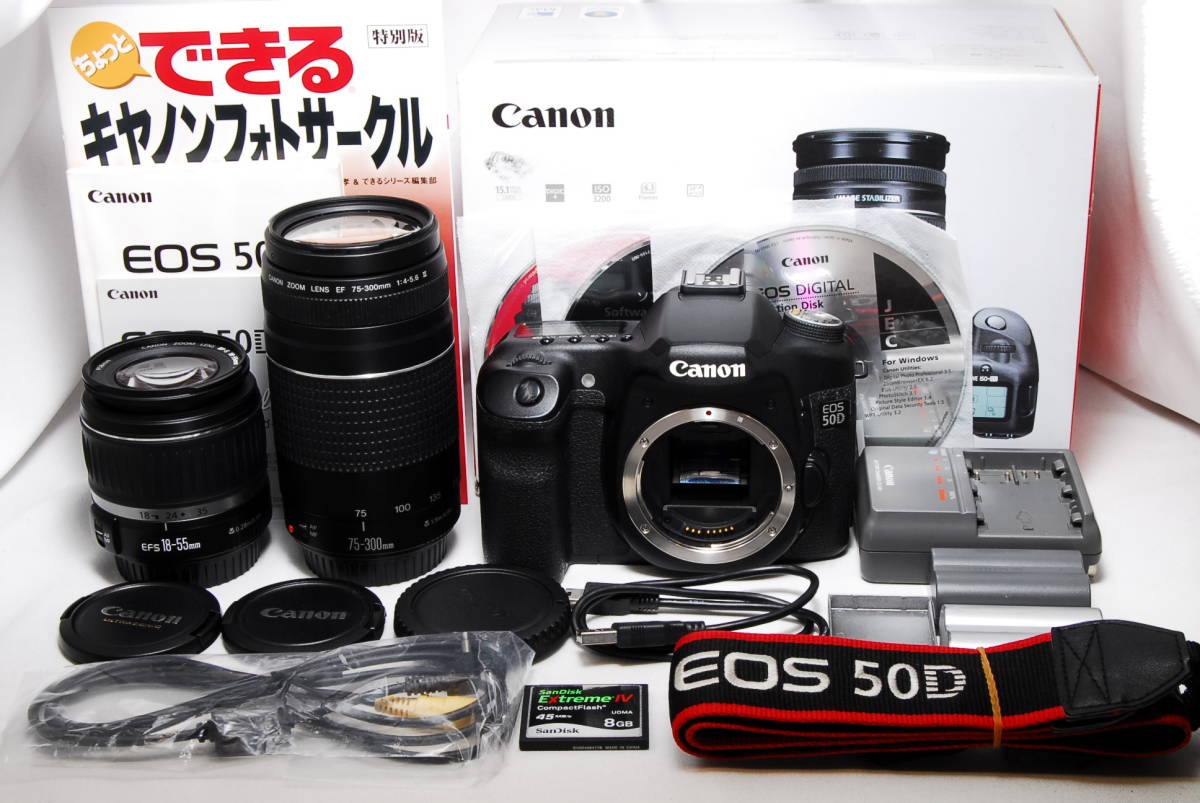 ☆入門・美品☆ CANON キヤノン EOS 50D 純正Wレンズセット ☆安心保証