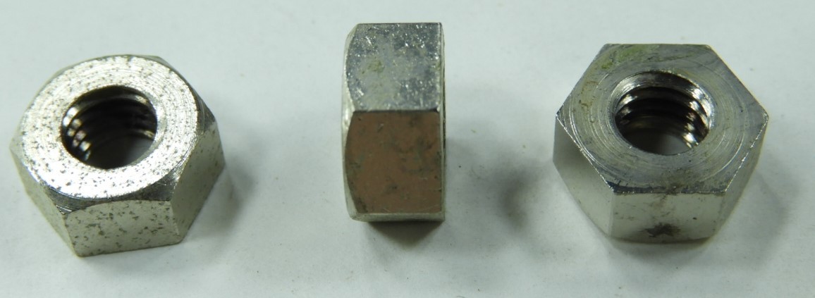[ネジ] 真鍮製 ナット M6 並目 P=1.0 片面取り 5mm厚 10個セット 未使用訳アリ_画像6