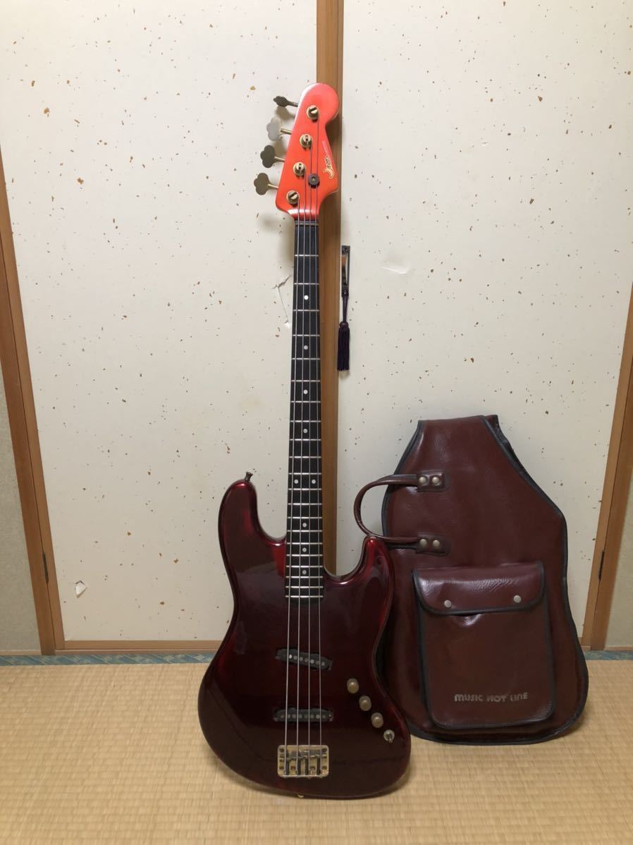 80年代 初期MOON JJ-4 CUSTOM BASS パッシブ ホワイトアッシュボディ