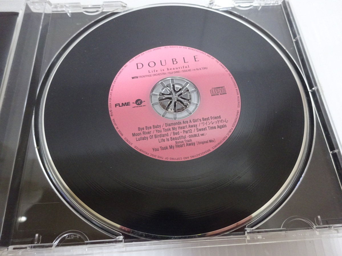 良品 ダブル DOUBLE Life is beautiful CD_画像3