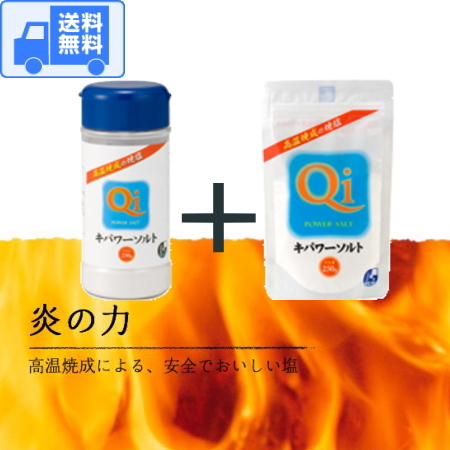 ki power salt [2 point set ] container 230g bottle 1 pcs +pauchi250g1 sack nationwide equal * free shipping.!