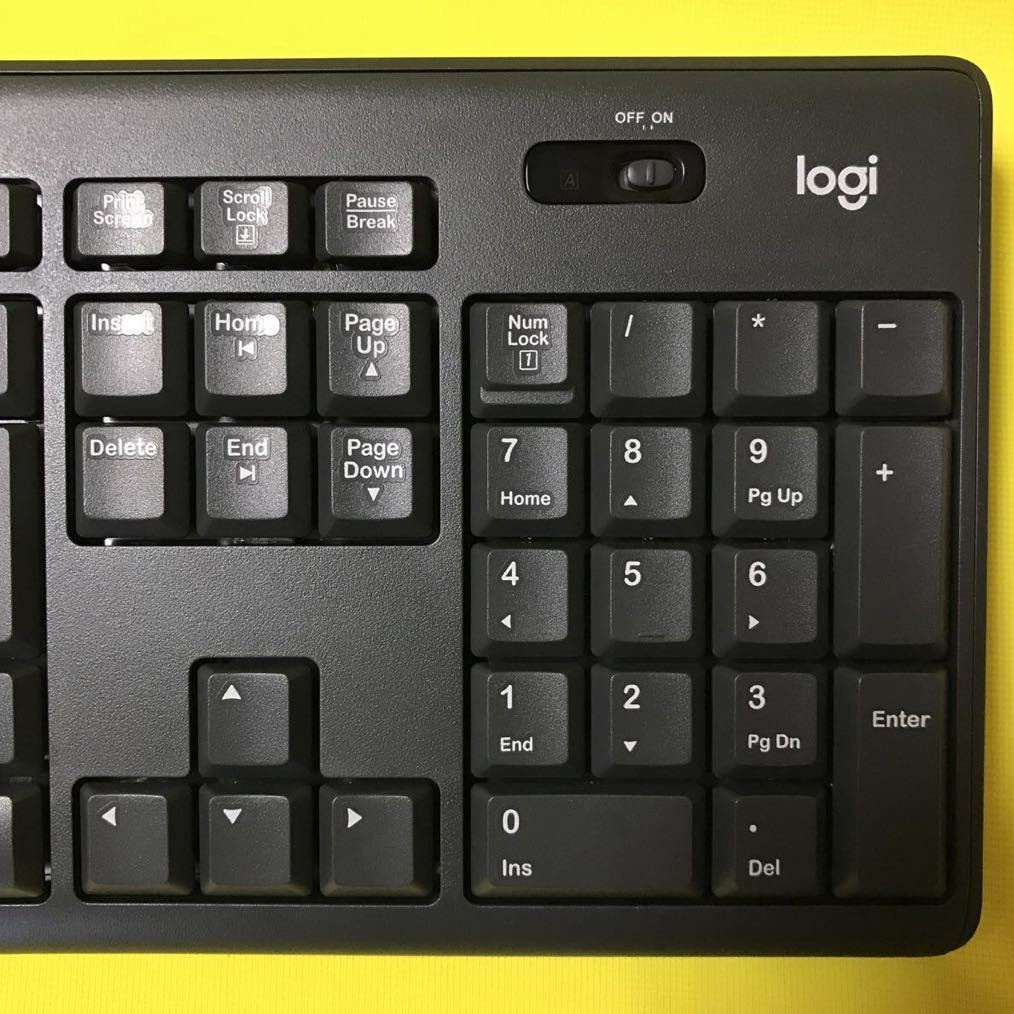 ロジクール Logicool☆ワイヤレスキーボード K275 Y-R0015 + レシーバー　C-U0007 ベアリング・操作出来ました！_画像4