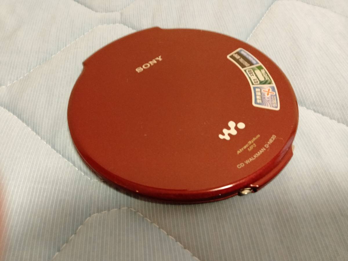 動作未確認】SONY ソニー D-NE20 レッド CDウォークマン MP3