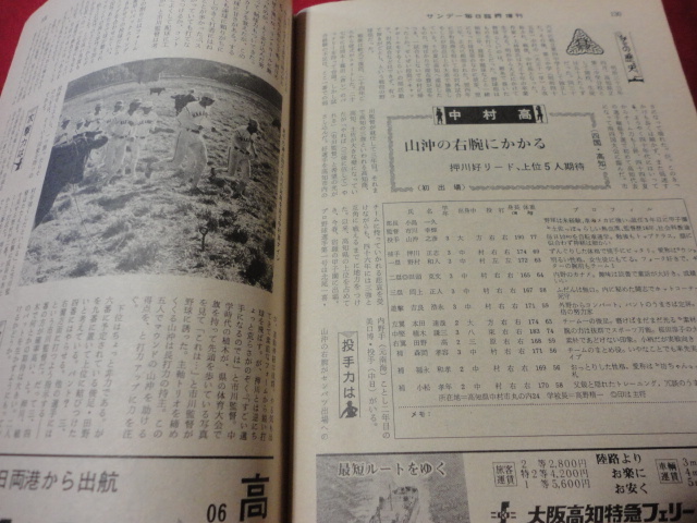 高校野球 サンデー毎日増刊第49回選抜高校野球大会号 選手名鑑 昭和52