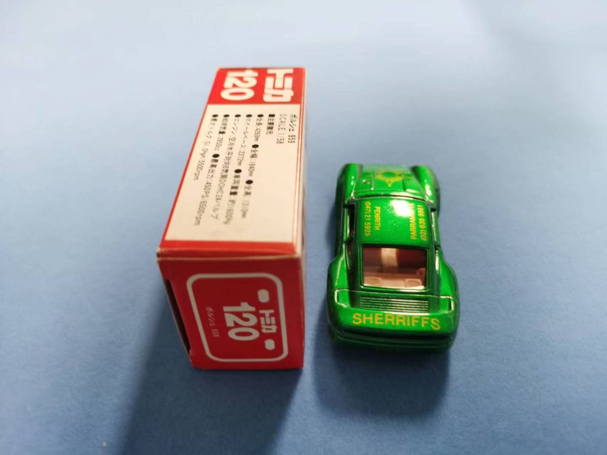 Dettagli dell'articolo トミカ 赤箱 120-1-4 ポルシェ 959 SHERRIFFS