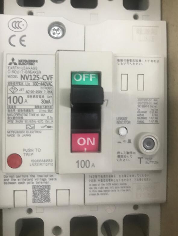 新品　三菱電機　NV125-CVF 3P 100A 電磁接触器 30mA_画像1