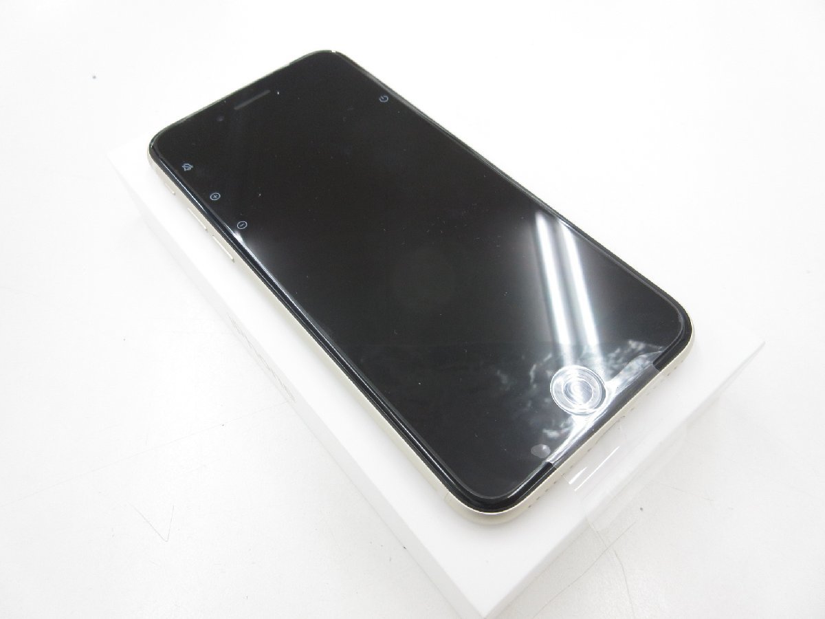 □美品 iPhone SE 第3世代 64GB MMYD3J/A A2782 スターライト SIM