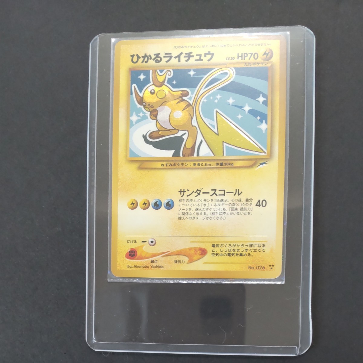ポケモンカード 旧裏 ひかるライチュウ www.vdiec.com