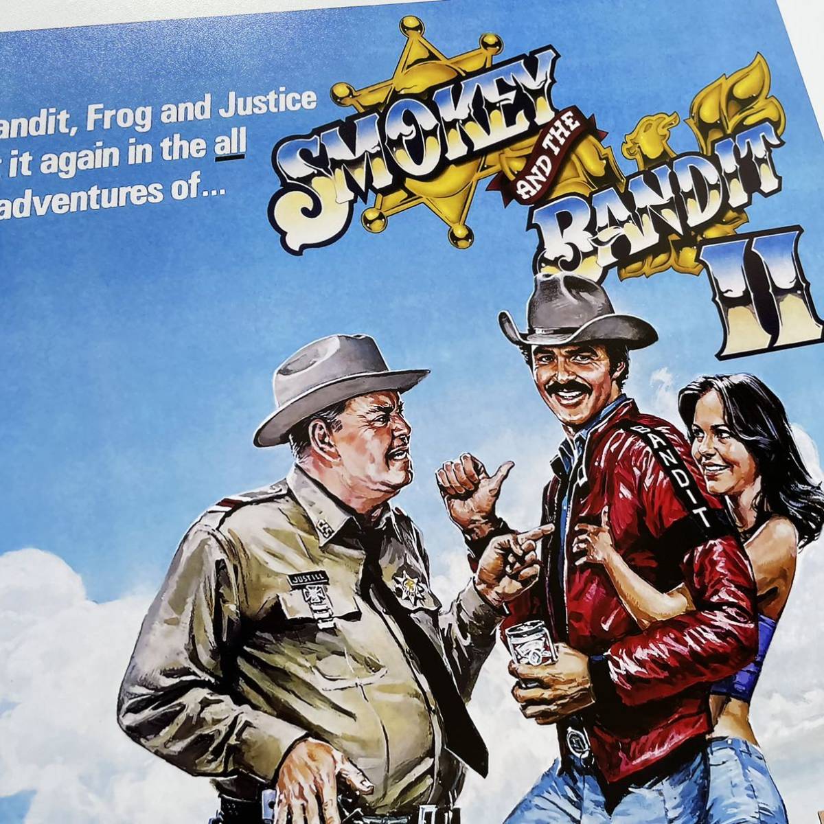 US版ポスター『トランザム7000VS激突パトカー軍団』（Smokey and the Bandit II）★バート・レイノルズ/ポンティアック・ファイヤーバード_画像4