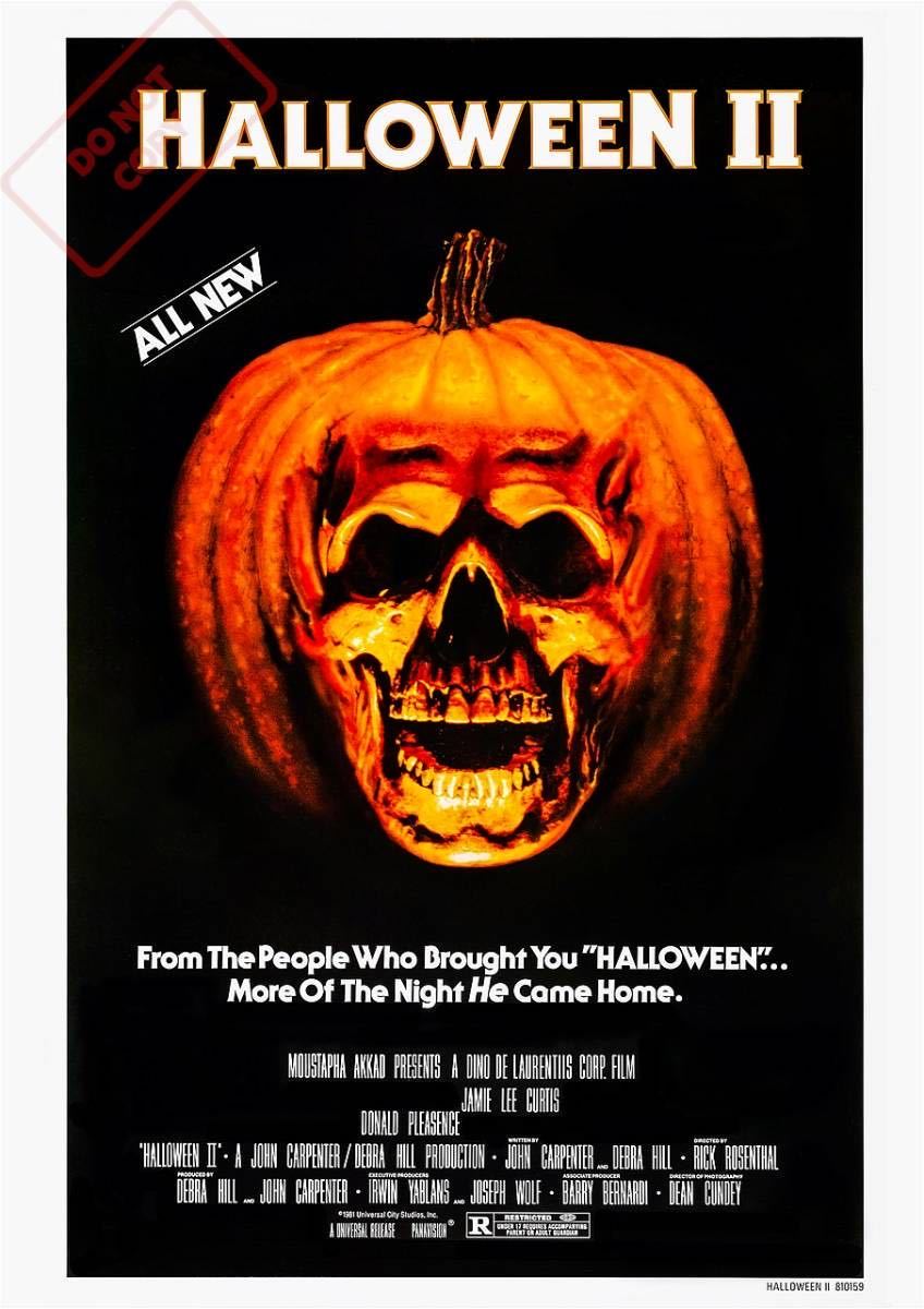 ポスター『ハロウィンII』（Halloween II）1981年★ジョン・カーペンター/ブギーマンホラー/スプラッター_DO NOT COPYの文字は入りません