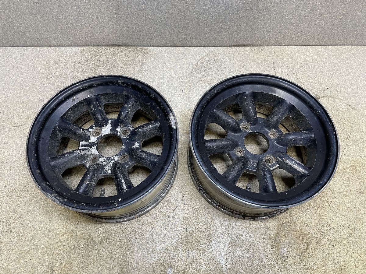 正規逆輸入品】 ワタナベ ホイール 2本 旧車 aob.adv.br