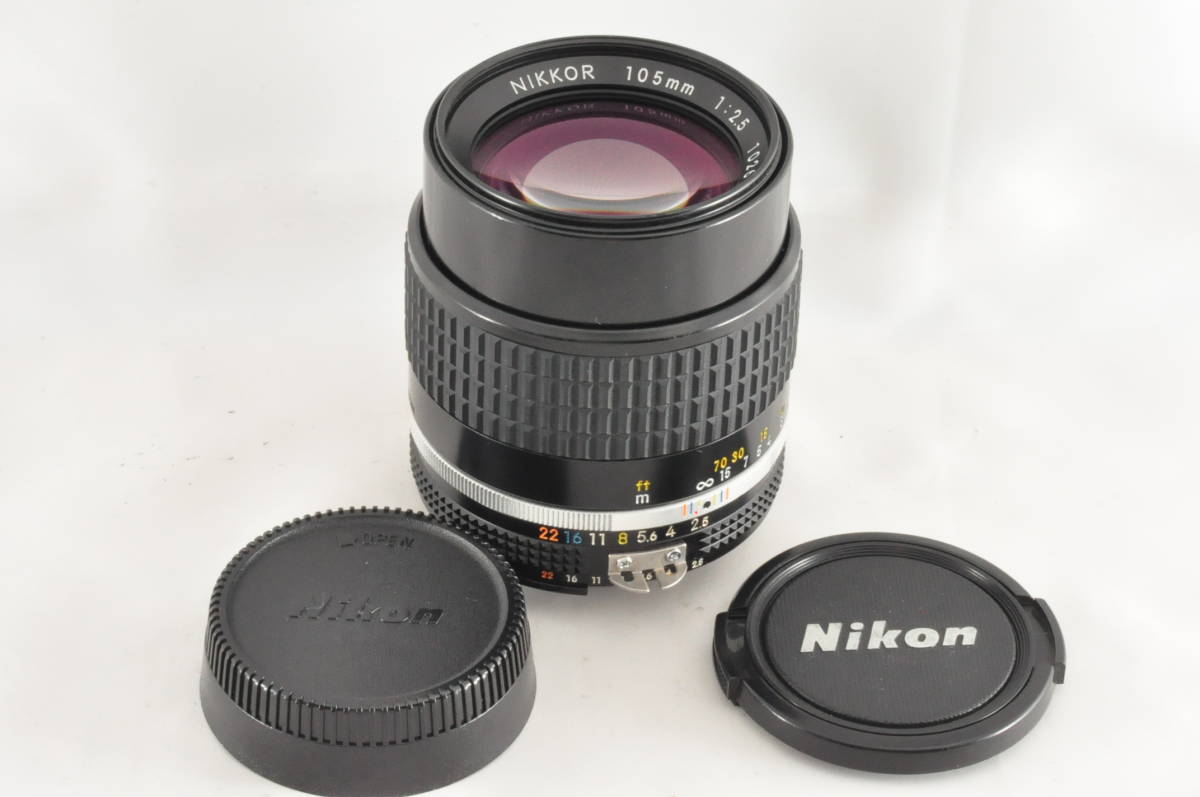 Nikon ニコン NIKKOR Ai-s 105mm F2.5 単焦点 中望遠 レンズ ニッコール Fマウント 1:2.5_画像9