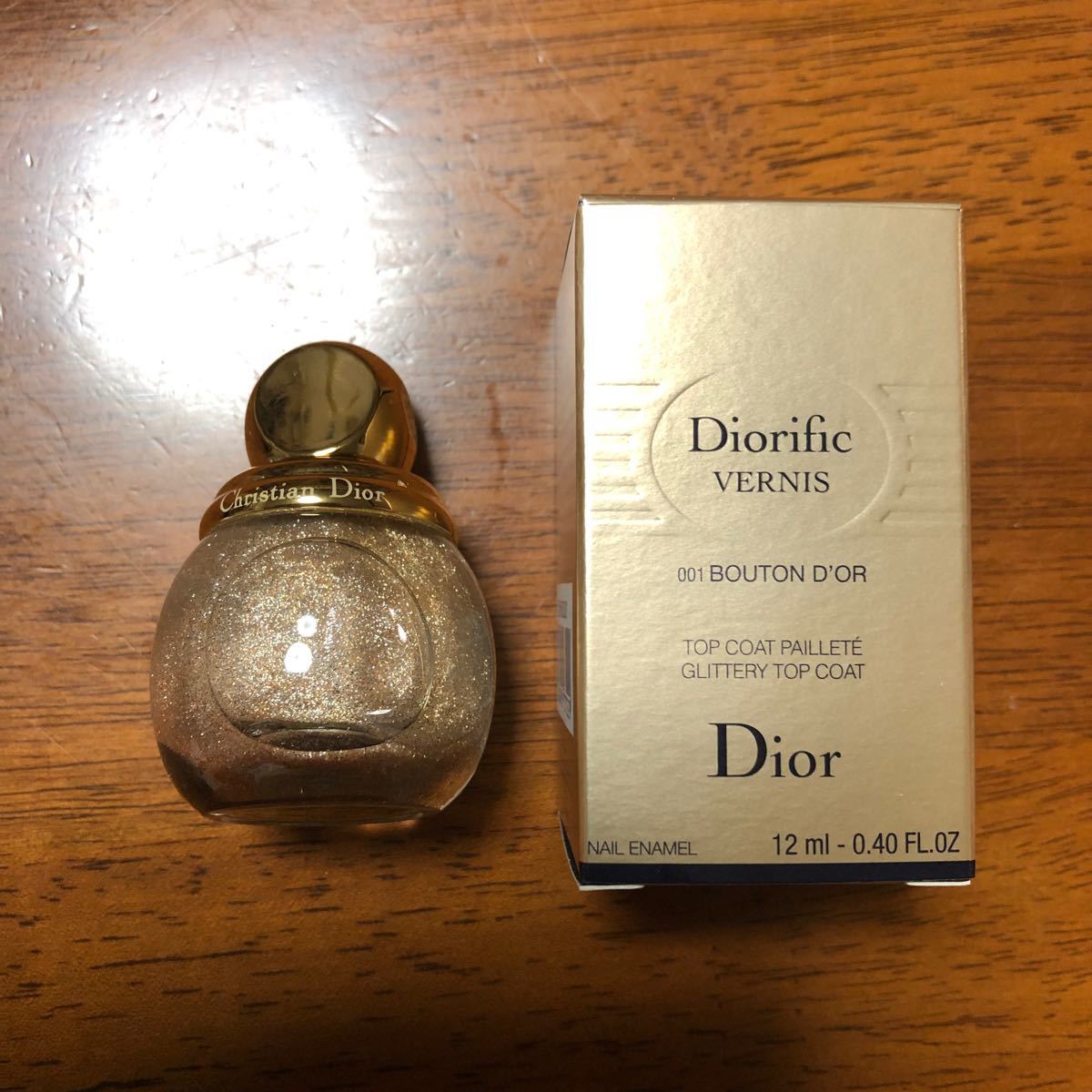 Dior ディオリフィック グリッター トップ コート 001 ブトンドール ディオール