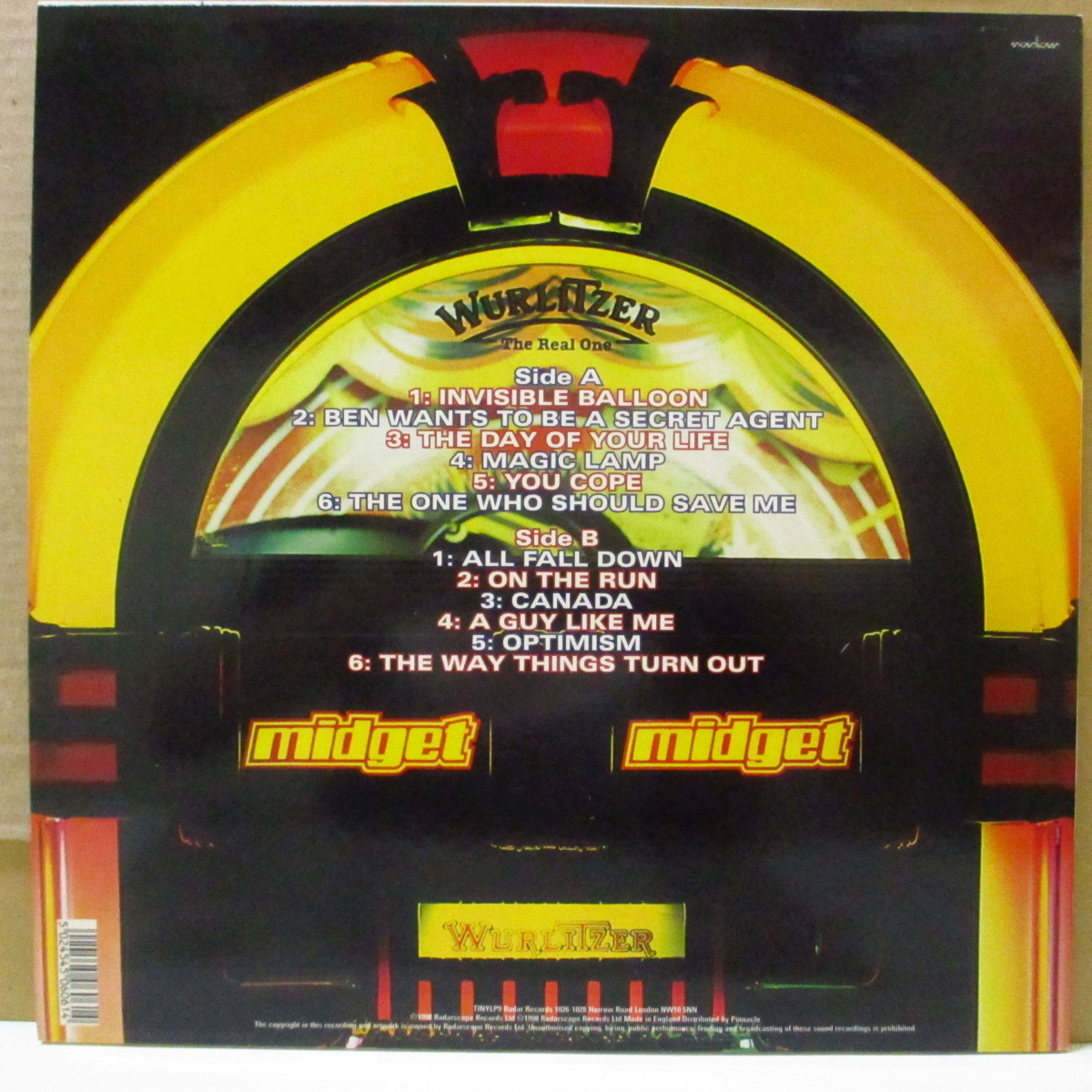 MIDGET-Jukebox (UK Orig.LP+Inner)_画像2