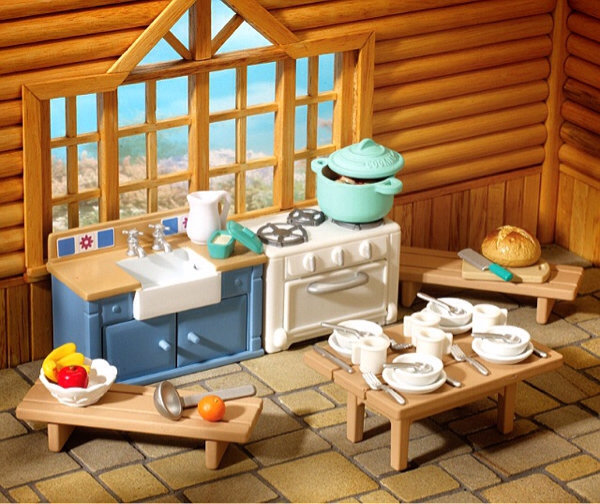 ☆海外版☆廃盤!新品☆シルバニアUK☆Rustic Roomキッチン ☆海外版☆廃盤!新品☆シルバニアUK☆Rustic Roomキッチン